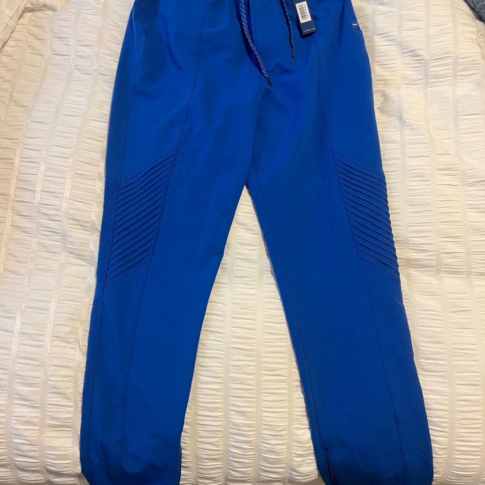 Jaanuu Women straight leg Vibrant Blue scrub pants